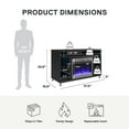 thumbnail image 5 of Lumina Fireplace TV Stand for TVs up to 48", Black Oak, 5 of 9