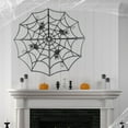 thumbnail image 5 of Halloween Plastic Injection-Molded Spider Web Decor Hanging Spooky Web for Parties Durable Plastic Spider Web Ornament, Funny Scary Halloween Decoration Spider Web Halloween Prop(Black), 5 of 7