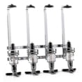 thumbnail image 1 of Dispensador de bebidas alcohólicas de acero inoxidable con soporte de pared para 4 botellas, ideal para vodka, whisky, ron y ginebra., 1 of 1