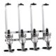 thumbnail image 1 of Dispensador de bebidas alcohólicas de acero inoxidable con soporte de pared para 4 botellas, ideal para vodka, whisky, ron y ginebra., 1 of 1