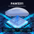 thumbnail image 4 of MAGIC-REFINER G6 BT Wireless Gaming Mouse, 24000 DPI, 1000Hz Polling Rate, 300 IPS, 35G Acceleration, 72g Lightweight, 750mAh Battery, Includes White Grip Tape & Braided Cable（White）, 4 of 8