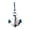 AZ712, variant on Hanging Nautical Wooden Anchor Wall Decor,Rustic Anchor Wall Art Sculpture Beach Theme Home Decoration-White