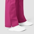 thumbnail image 6 of Wink WonderFLEX Grace - Women's Flare Leg Cargo Scrub Pant, Hot Pink, XL Petite, 6 of 7
