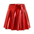 thumbnail image 7 of yocbz Skirts for Women Trendy Women's Skirt Frill Shorts High Ruffled Mini Skort Layered Pleated Skirts Women Waisted Skorts Party Dress Style Ruffle Dancing Party Mini Skirt Red,Size for M, 7 of 7
