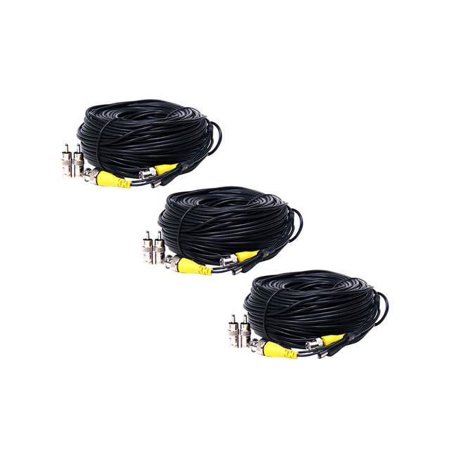 VideoSecu 3x 50ft Video Power Extension Cable Wire Cord for Surveillance Security Camera DVR System w/ Free Adapters b2m price history on PriceWatchPro