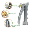 thumbnail image 3 of Pistola Rociadora Para Manguera De Jardín, Rociador De Pistola De Agua De Metal, Rociador De Boquilla Para Manguera De Jardín De Alta Presión, Rociador Para Manguera De Agua, 3 of 7