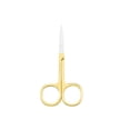 thumbnail image 1 of Vogacara Alicates para cutículas de uñas Tijeras de acero inoxidable Galvanoplastia Recortadora de cejas plantillas de cejas Rocíe Oro Vogacara CE011500-08, 1 of 6