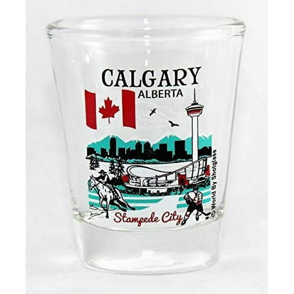 Calgary Alberta Canada Great Canadian Cities Collection Shot Glass