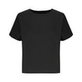 thumbnail image 5 of cfhntfmh Cotton Linen Tops for Women Half Sleeve/Sleeveless Lounge T-Shirts Round Neck Summer Beach Loose Shirts, 5 of 6