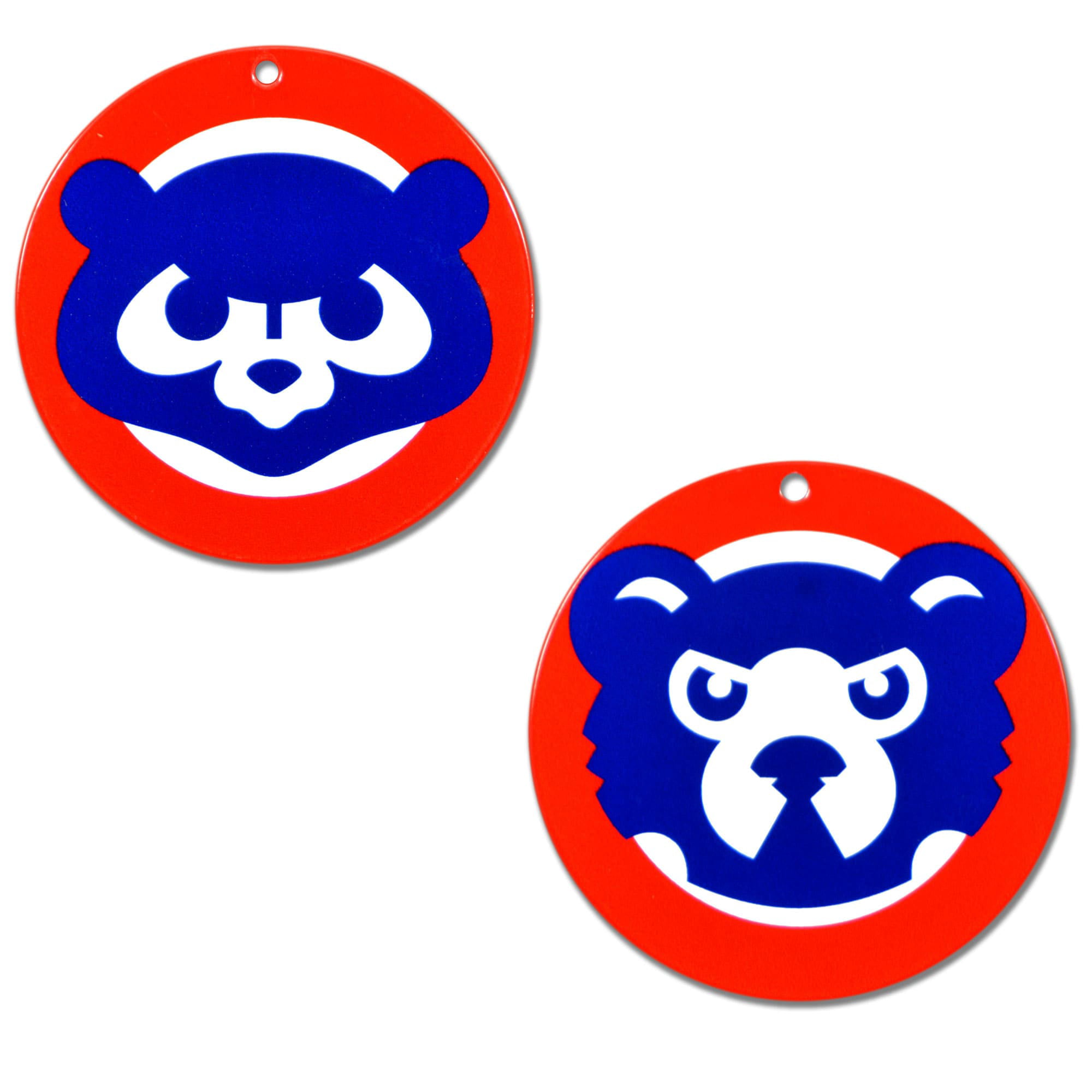 Set of 2 Chicago Cubs 12 Car Magnets 