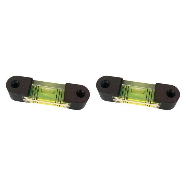 DYNWAVECA 2Pcs Small Bubble Level Spirit Level Construction Level Rectangle for Turntables Wall Clocks TVs Camera 3 Line