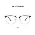 thumbnail image 2 of Blue Light Blocking Glasses Metal Square Anti UV Ray Computer Glasses for Unisex Daily Use, 2 of 4