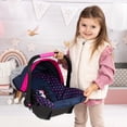 thumbnail image 2 of Bayer: Baby Doll Deluxe Car Seat with Canopy- Blue and Pink | Baby Dolls | Pretend | Dress up, 2 of 9