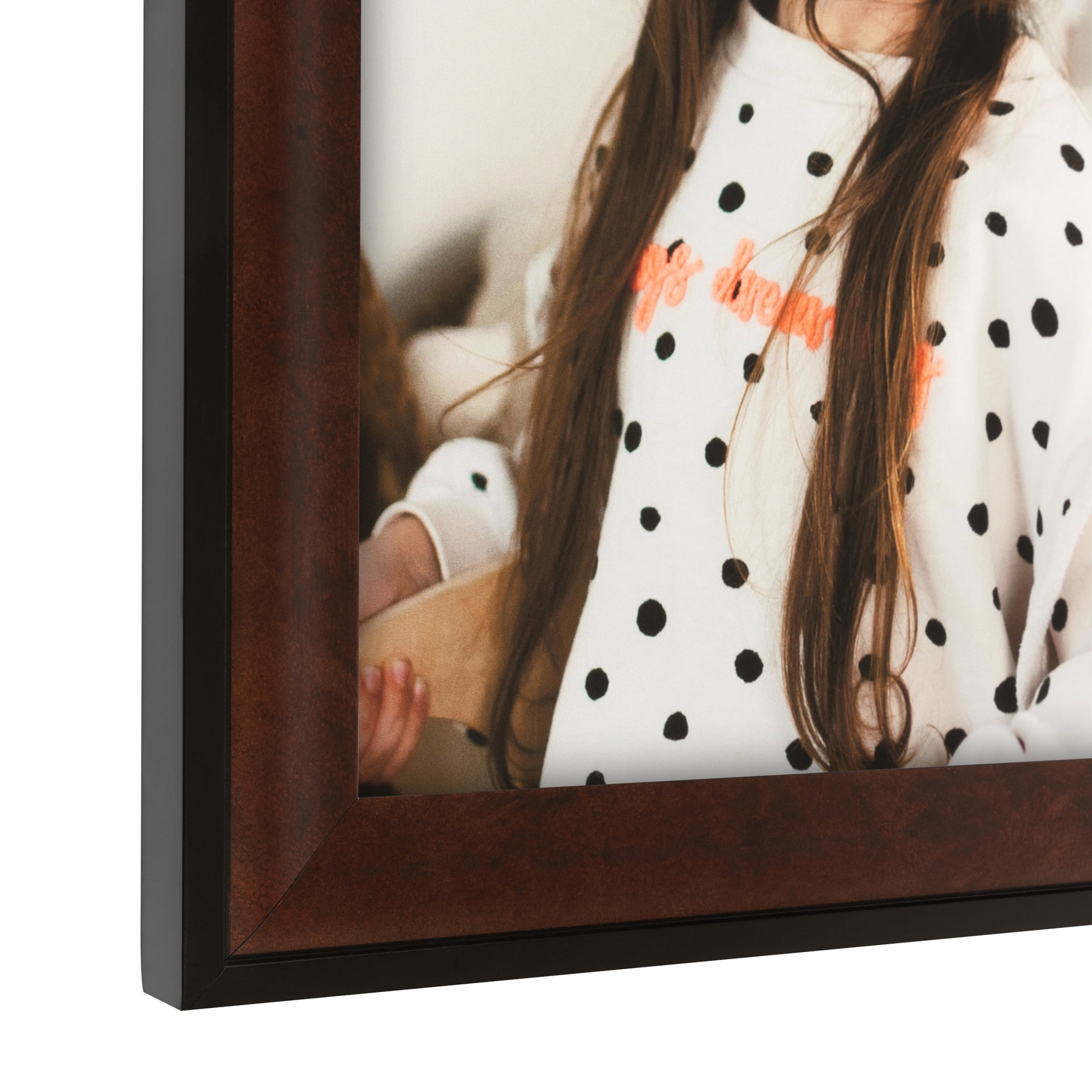 ArtToFrames 18" x 24" Dark Cherry With Black Picture Frame, 18x24 inch Red Wood Poster Frame (WOM-4900),  Pack