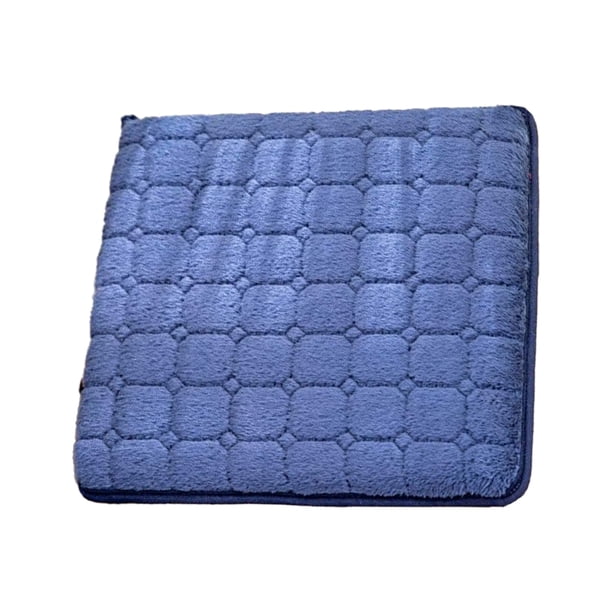Cojín cuadrado extraíble y lavable para silla con lazos, cojín de asiento cómodo y transpirable antideslizante