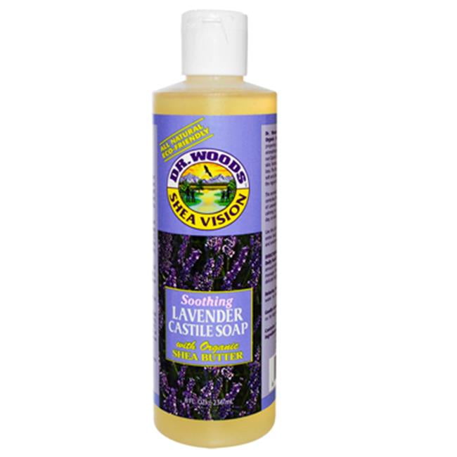 Dr. Woods 0771253 Shea Vision Pure Castile Soap Lavender with Organic Shea Butter - 8 fl oz