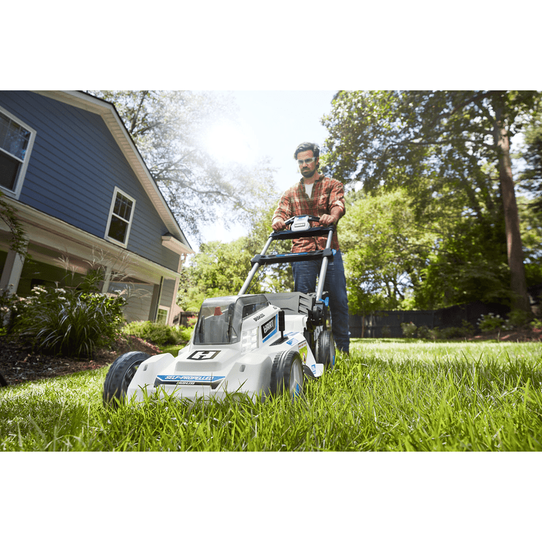 HART 40 Volt Lawn Mower 20 inch Brushless Self Propelled Kit with 5.0Ah Lithium Ion Battery Included Walmart