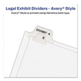 thumbnail image 4 of "Preprinted Legal Exhibit Side Tab Index Dividers, Avery Style, 25-Tab, 1 To 25, 11 X 8.5, White, 1 Set | Bundle of 5 Sets", 4 of 7