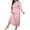 Pink, variant on Baberdicy Womens Pajamas Women's Large Loose Long Sleeve Butterfly Print Drop Shoulder Long Sleeping Dress Nightgowns for Women