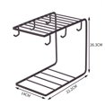 thumbnail image 4 of Soporte de taza de de material acero al carbono Soporte de drenaje para colgar Organizador de vasos Organizador de vasos de almacenamiento Organizador de Zulema Titular de la taza, 4 of 8