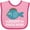 Pink and Fuchsia, variant on Inktastic Grandpa's Fishing Buddy Little Fisher Boys or Girls Baby Bib