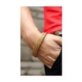 thumbnail image 2 of Esclava Oro Dos 23 cm Filas De Acero Magnética Hebilla Para Hombre, 2 of 4