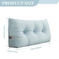 thumbnail image 2 of ANMINY Comfort Wedge Headboard Pillow Vacuum-Packed Plush Supportive Backrest for Reading & Relaxing for Bedroom, 2 of 8