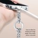 thumbnail image 3 of Inteprter Elegante cordón para teléfono, seguro y con cordón dorado, accesorio de manos libres para días ajetreados y mujeres, cordón dorado Teléfono y Comunicación Negro, 3 of 6