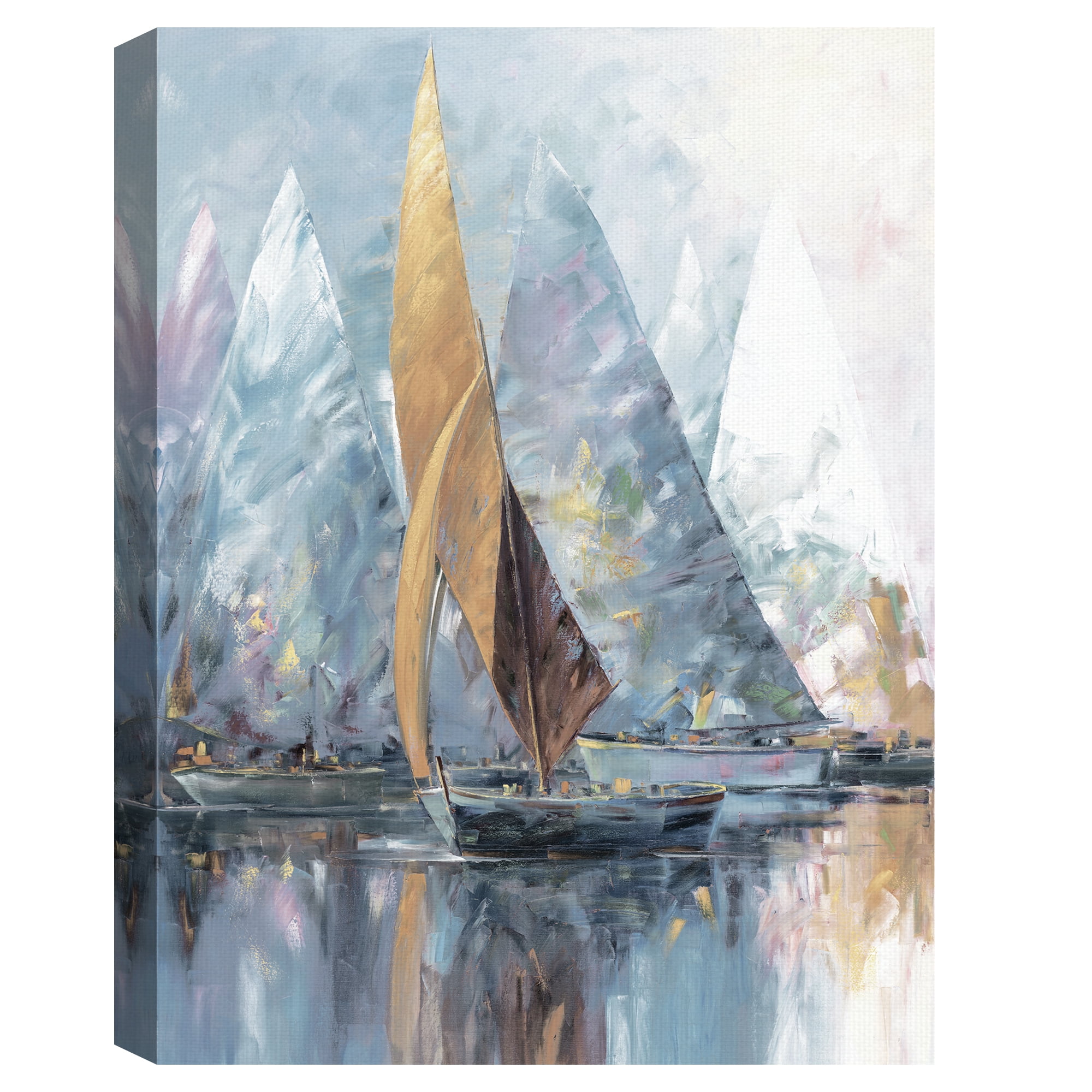 Masterpiece Art Gallery Sail Boats Light by Edward Park Canvas Art Print
