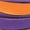 Orange Purple, variant on INSPIRE CHIC Two-tone Flat Shoelaces Casual Stylish Shoestrings for Sneakers Black Red 100cm/39.4"