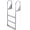 Upward vertical ladder-3 steps, variant on Historyli Dock Ladder,Weighing Apacity Aluminum Swimming Ladder,Surface Corrosion Protection,Pontoon Boat Ladder for Lakes, Sea Boarding, Swimming Pools,Detachable Straight Ladder - 3 steps