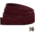 thumbnail image 3 of ELW 6-7 oz. 2.4-2.8mm Straps, Belts, Strips  Black Cherry 1" X 60" 2.5cm X 152.4cm  Full Grain Leather Bison Hide DIY Craft Projects, Bag, Chap, Motorcycle, Shoe, Clothing, Jewelry, Wrapping, 3 of 8