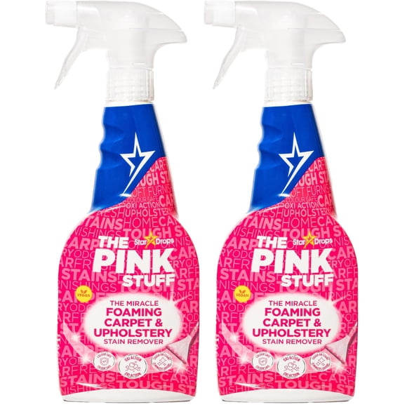 Quitamanchas espumoso para alfombras The Pink Stuff, pack de 2
