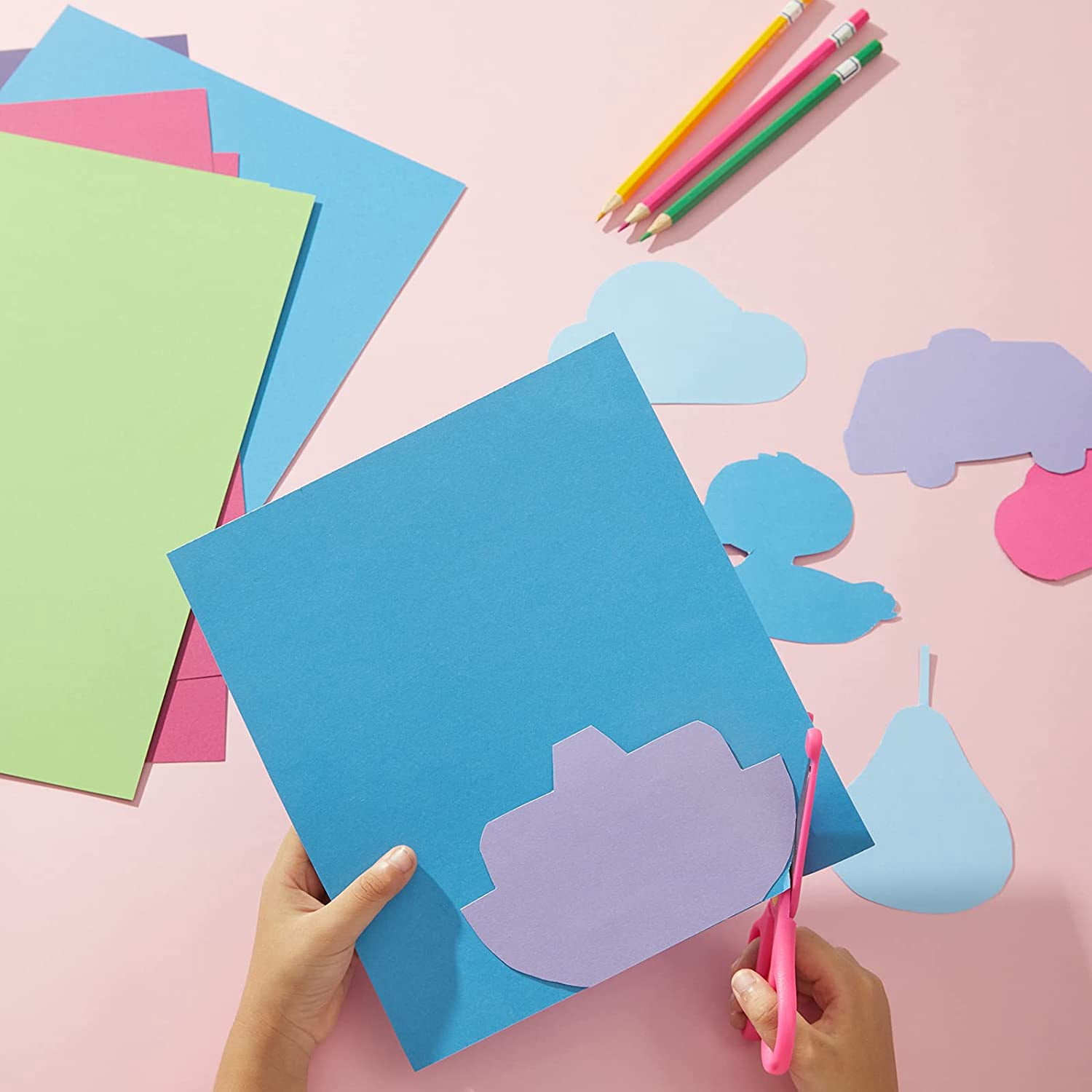 200 Colored Cardstock Paper,Colorful Card Stock 250 GSM Heavy Weight for DIY Art, Scrapbook, Paper Crafting (200)