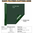 thumbnail image 4 of HTVRONT 12" x 8ft Dark Green HTV Vinyl Rolls Heat Transfer Vinyl, Easy to Cut & Weed for Heat Vinyl Design, 4 of 19