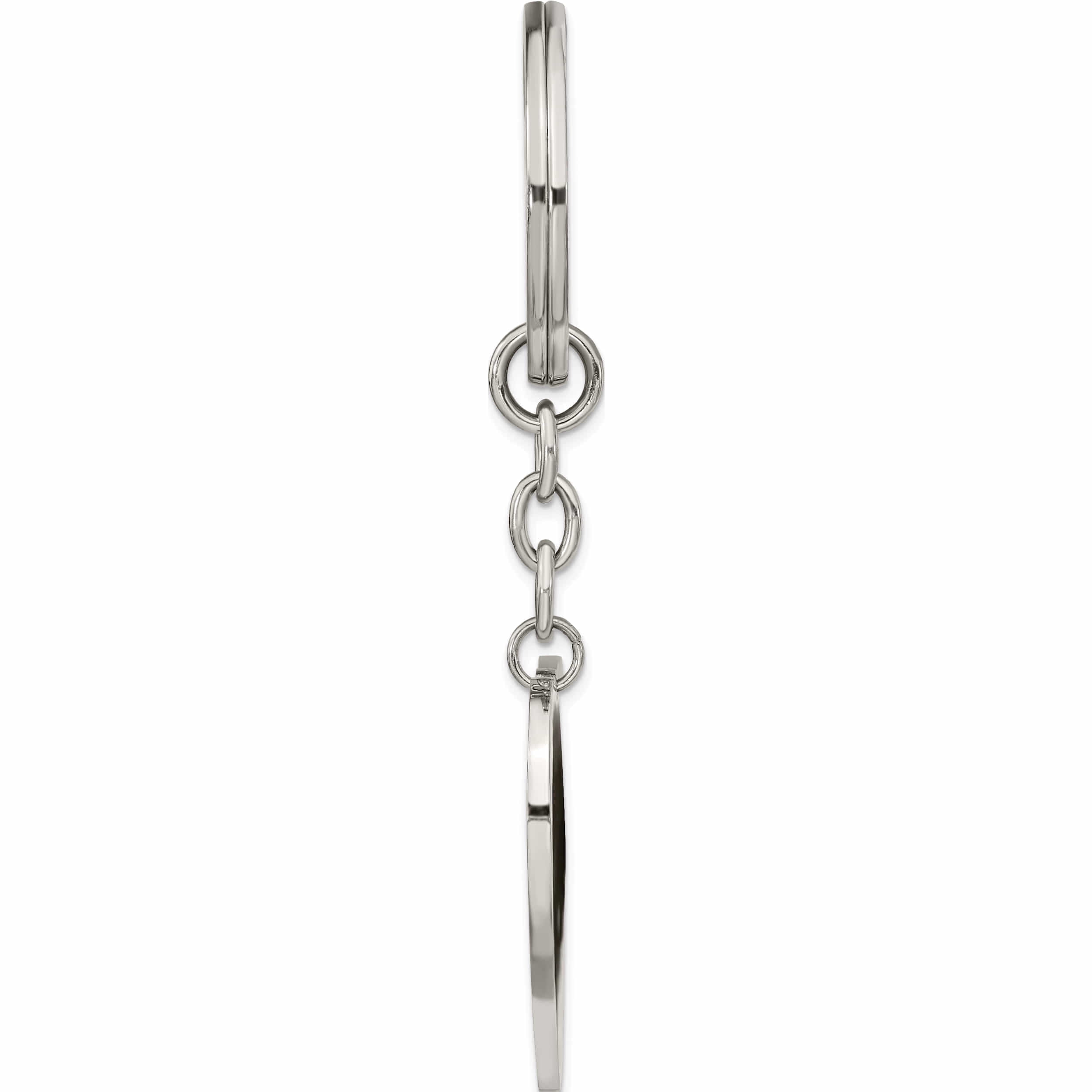 Stainless Steel Polished Heart Key Ring Made In China -Jewelry By Sweet Pea