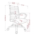 thumbnail image 5 of Corrigan Height Adjustable Faux Leather Office Chair, Small, Black and Chrome, 5 of 9
