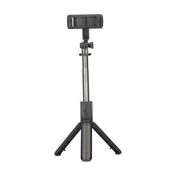 Yajisi S03 Selfie Stick Tripod with Detachable Wireless Remote, Extendable 26.8 in / 68 cm Portable Phone Tripod Gimbal Stabilizer for Smart Phones & Cameras, Black