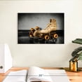 thumbnail image 3 of Elephant Stock Vintage Skates Pop Wall Art - Horizontal Canvas Wall Art - Living Room Wall Decor - Hobbies And Lifestyle Canvas - Beige And Black Decor - 12" x 8", 3 of 8