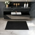 thumbnail image 6 of PABUBE Bathroom Rug, 24"x36" Soft Absorbent Bathroom Mat and Bath Mat Black, Premium Microfiber Shag Bath Rug Machine Washable, 6 of 10