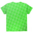 thumbnail image 2 of D20 Gamer Critical Hit and Fumble Green Pattern All Over Youth T Shirt Multi YLG, 2 of 2