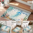 thumbnail image 5 of Bathroom Rugs 2x3 Ft, Jellyfish Coastal Non Slip Area Rugs for Kitchen Bedroom Entryway, Summer Nautical Starfish Coral Beige Washable Carpet Runner Rug Floor Mats for Bedroom Home Decor, 5 of 8