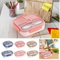 thumbnail image 2 of DagobertNiko Christmas Deals Bento Box Adult Lunch Box, Containers for Adults Men Women with Compartments, Lunchable Food Container with Utensils,Muffin Liners,37 Oz,Microwave & Dishwasher Safe, 2 of 8