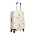 thumbnail image 3 of Daiia Fall Rabbit Luggage Cover, Thickened Washable Travel Luggage Covers, Elastic Unique Baggage Covers for 18-20 inch Luggage-Large, 3 of 9