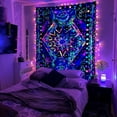 thumbnail image 3 of Gojian Orange Sun and Moon Tapestry Wall Hanging, Indie Hippie Mandala Cool Wall Tapestries, Aesthetic Tapestry for Bedroom Living Room Dorm, 3 of 6