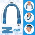 thumbnail image 5 of 3-Pack New Upgraded Cooling Neck Wraps, Neck Coolers for Hot Weather, Leak-Proof Cooling Gel, 360° Full-Wrap, Cool Relief - Head, Neck, Wrists - Blue, 5 of 8