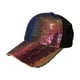 thumbnail image 2 of Gorra de béisbol con lentejuelas brillantes, ajustable, de malla, transpirable, para el sol, de viaje y con visera para fiestas, para mujer., 2 of 5