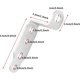thumbnail image 5 of Soportes de Montaje CHAO para foco de motocicleta plateado, 5 of 5