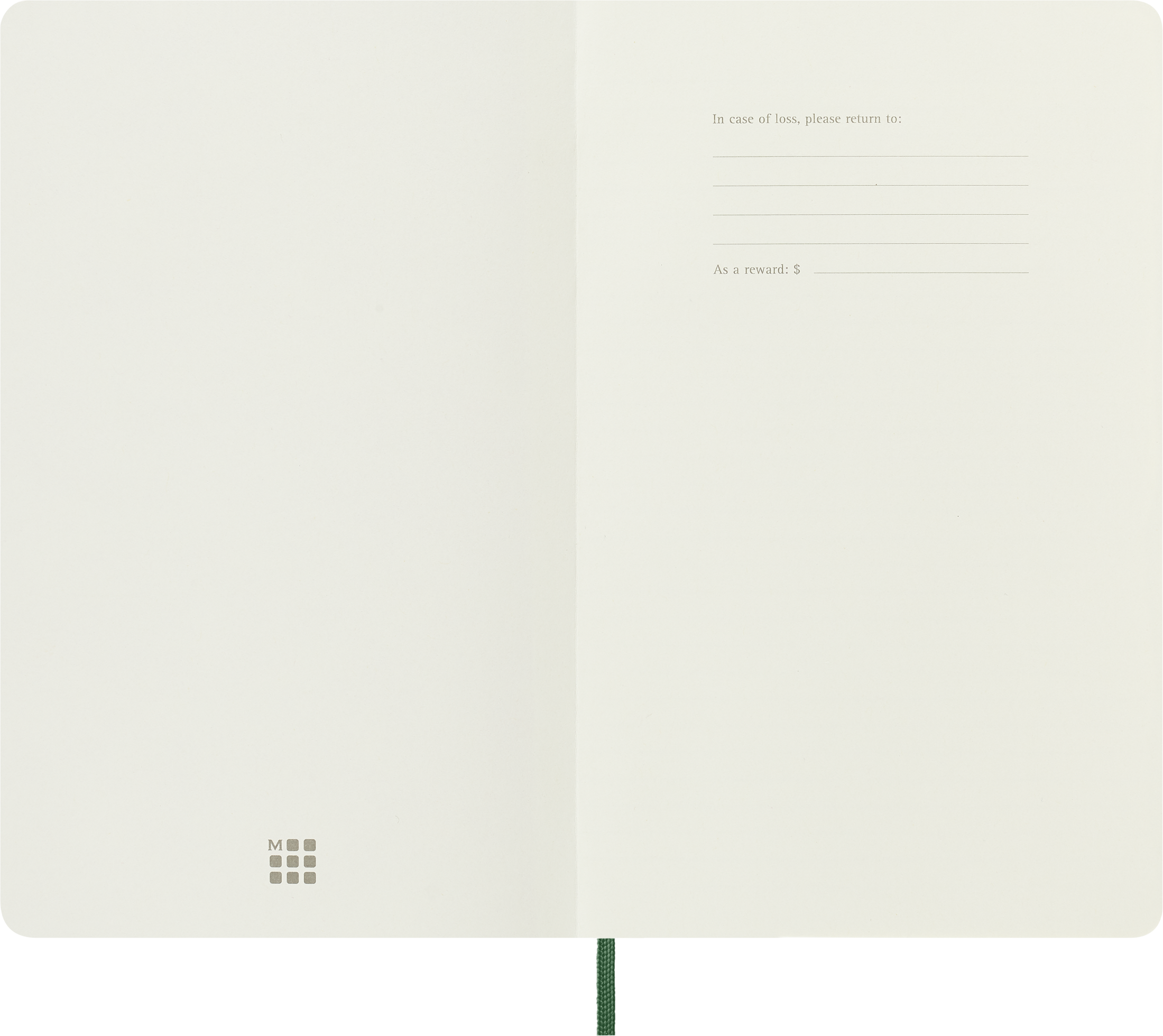Moleskine Classic Notebook, Soft Cover, Large (5" 8.25"), Dotted, Myrtle Green