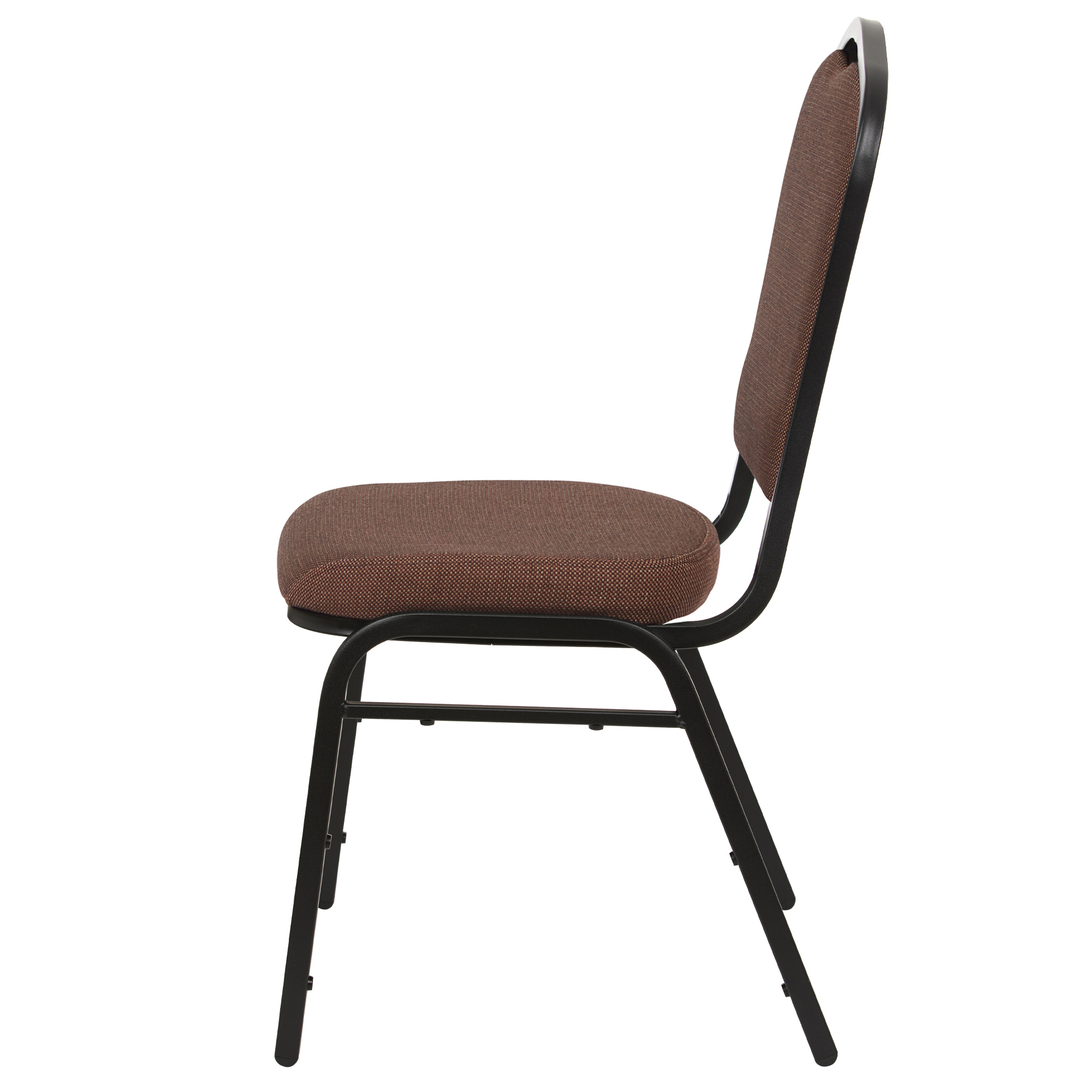 Hampden Furnishings Lila Collection Fabric Banquet Chair, Natural Chocolatier, Pack of 2